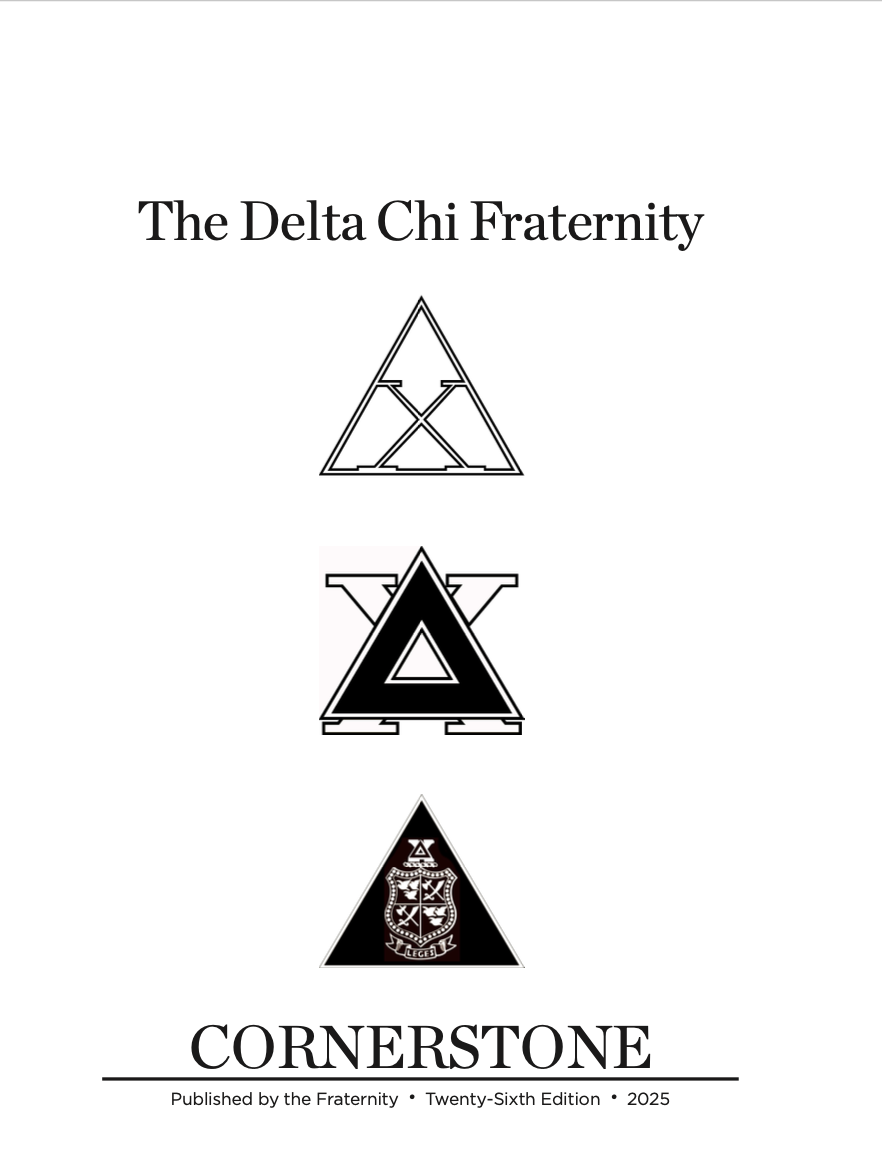 Cornerstone, Latest Edition (2025) | Delta Chi IHQ, image size:882x1158